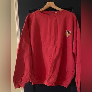 Faded red oversized sweater